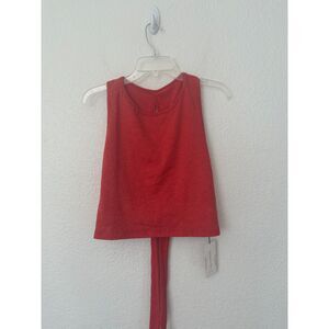 P'tula Orange Tie Back Tank Top Orange NWT Size XXL